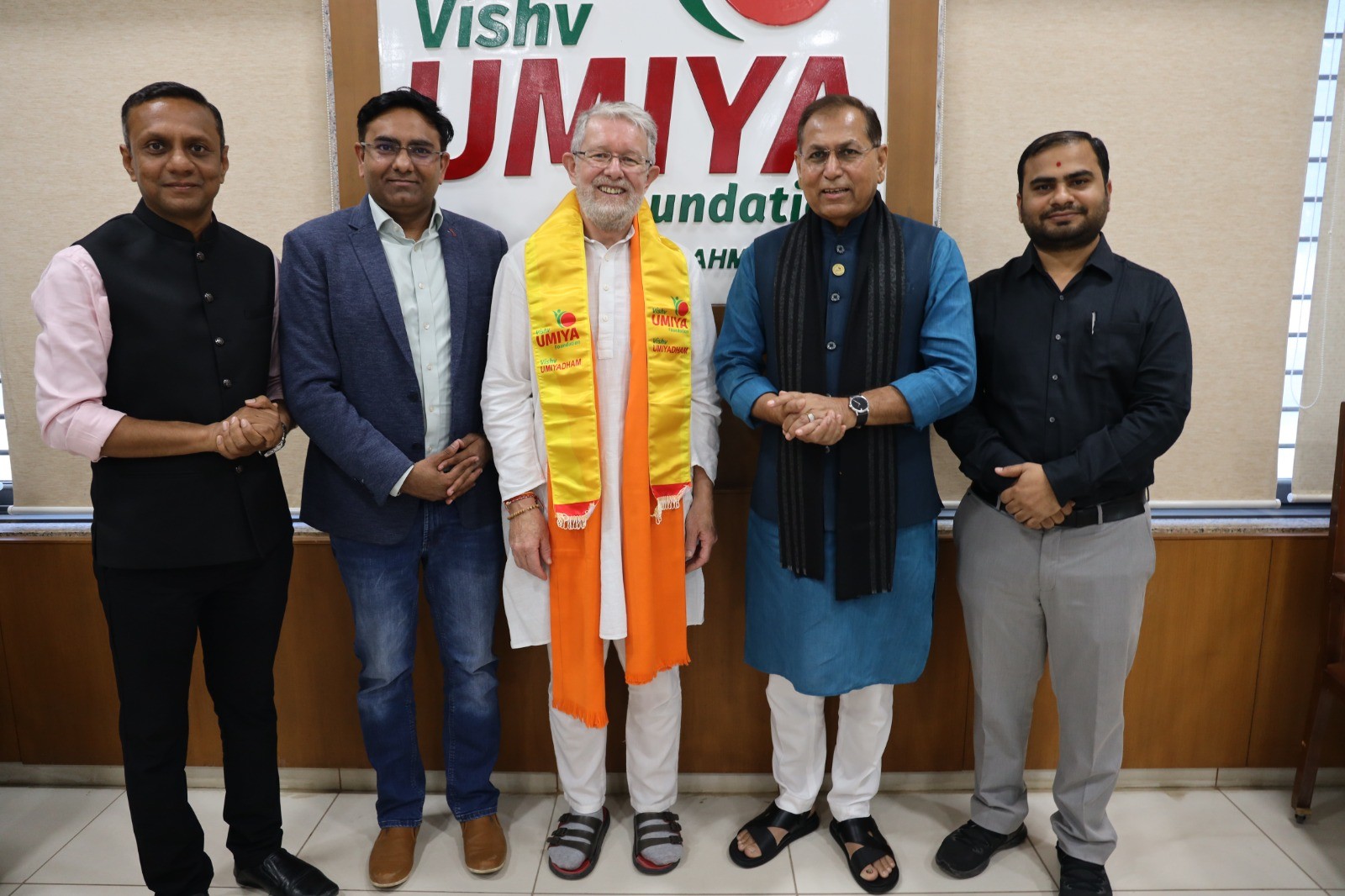 The Director of the Oxford Centre for Hindu Studies (U.K.) Shaunaka Rishi Das’s visited Vishv Umiyadham